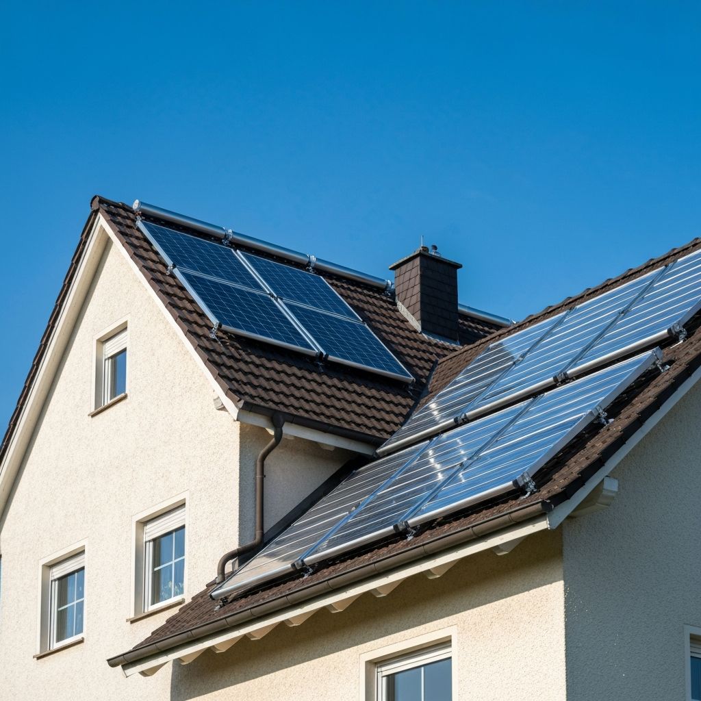 Solarthermie-Anlage Einfamilienhaus